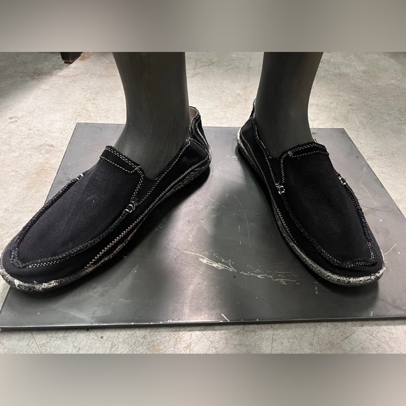 Slip-On Canvas Loafers Men Sz 11.5 Black NEW WITH TAGS - Picture 12 of 16